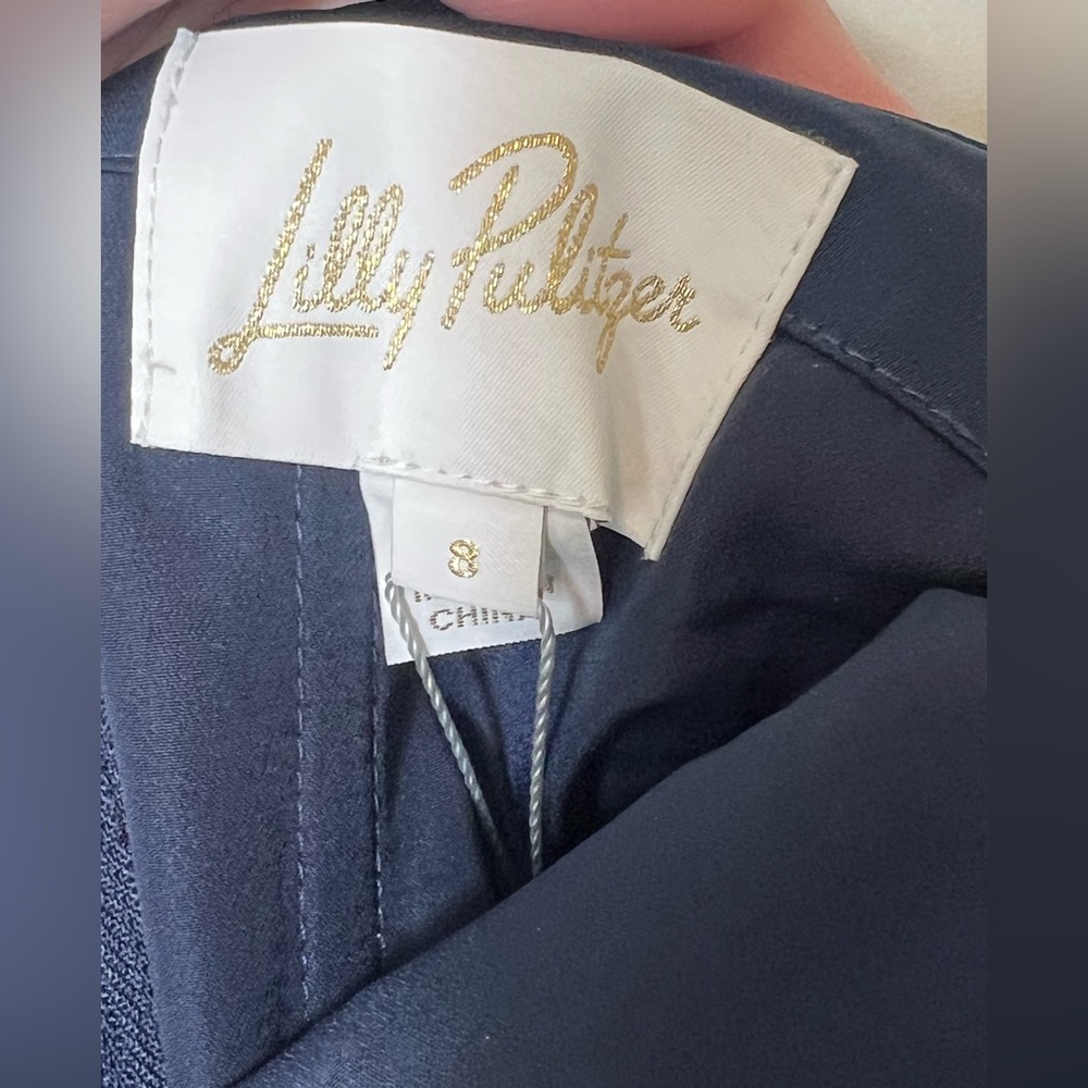 Lilly Pulitzer Formal Navy Blue Strapless Dress - 8 - Picture 4 of 8